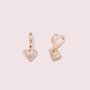 Kate Spade Heart Huggies Earrings ♠️